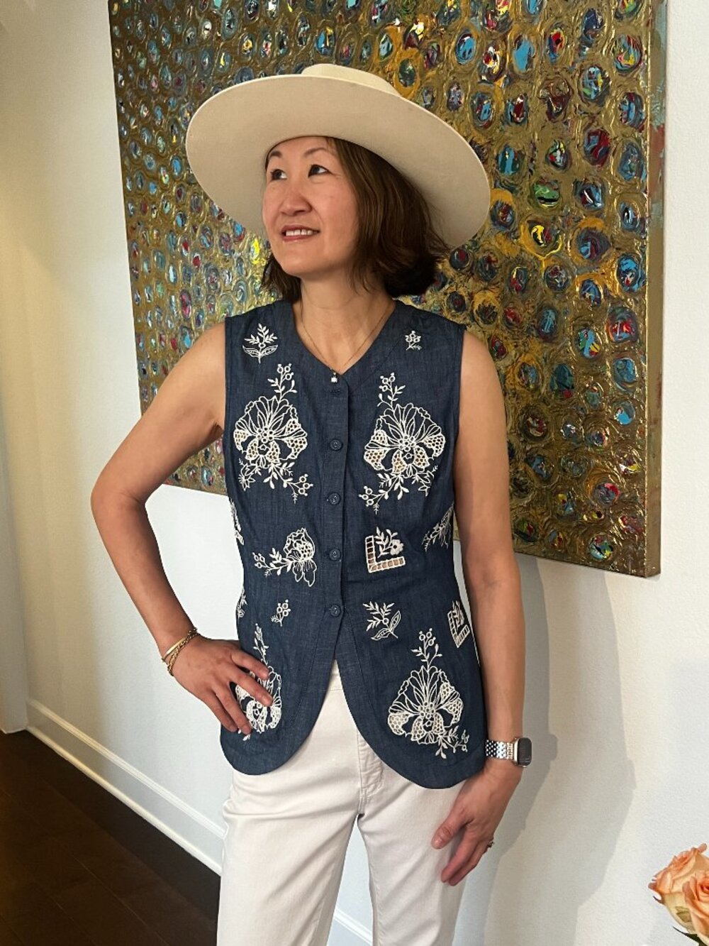 Ranna Gill Taro Sleeveless Waist Coat